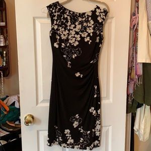 Ralph Lauren floral black and white dress 4